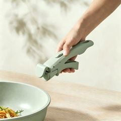 Bộ Nồi Chảo Đá Gốm Chống Dính Mishio 15 Món (5 Nồi Chảo) MK467- Tay Cầm Tháo Rời Thông Minh, Không Chứa PFAS/PTFE, Tương Thích Mọi Loại Bếp