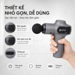 Máy massage cầm tay Kachi MK377 với 9 cấp độ rung