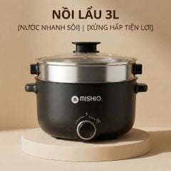 Nồi Lẩu 4L Mishio MK328 có xửng hấp
