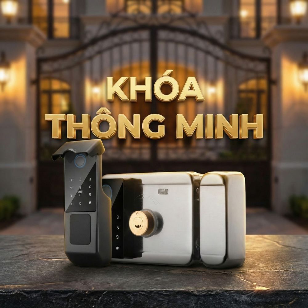 Khóa Cổng Vân Tay Kachi MK46 Cho Cổng Sắt Ngoài Trời (App Tuya) – Giải Pháp An Ninh 