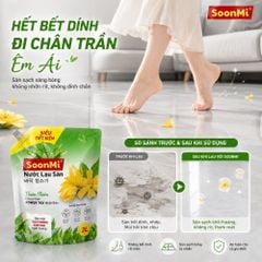Nước Lau Sàn Soonmi 3kg Dạng Túi - Sạch Bóng, Khử Khuẩn, Thơm Mát MK