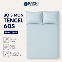 Bộ Drap 3 Món Kachi MK445 Tencel 100% (60s) Cao Cấp – Nâng Tầm Không Gian Sống Hiện Đại