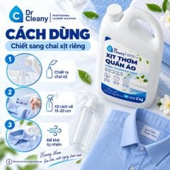 Nước xịt thơm quần áo Dr Cleany 2kg cho tiệm giặt