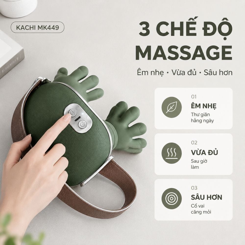 Máy Massage Cổ Vai Gáy Kachi MK449 - Giải Pháp Thư Giãn Hoàn Hảo