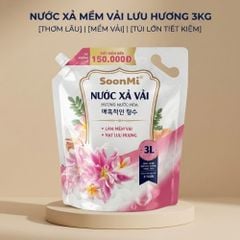 Nước Xả Soonmi 3kg: Bí Quyết Quần Áo Mềm Mại, Ngát Hương Suốt 3 Tuần MK