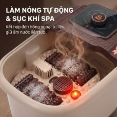 Bồn Ngâm Chân Massage Sục Khí KACHI MK440 - Tự Động Giữ Nước Ấm, Có Khay Thảo Dược