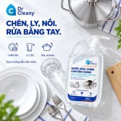 Nước rửa chén Dr Cleany 2kg – Ít bọt, không mùi, không hương liệu