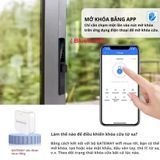  Khóa Thông Minh Kachi MK42 - Chuyên Dụng Cửa Nhôm Xingfa, Cửa Kính | Mở Khóa Qua App Tuya, Vân Tay, Thẻ Từ | Chống Nước IP65 