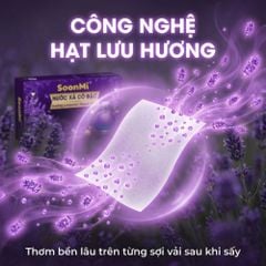 Nước xả cô đặc - Giấy Thơm Quần Áo SoonMi Hương Lavender - Nước Xả Cô Đặc Cho Máy Sấy (Hộp 40 Tờ) MK