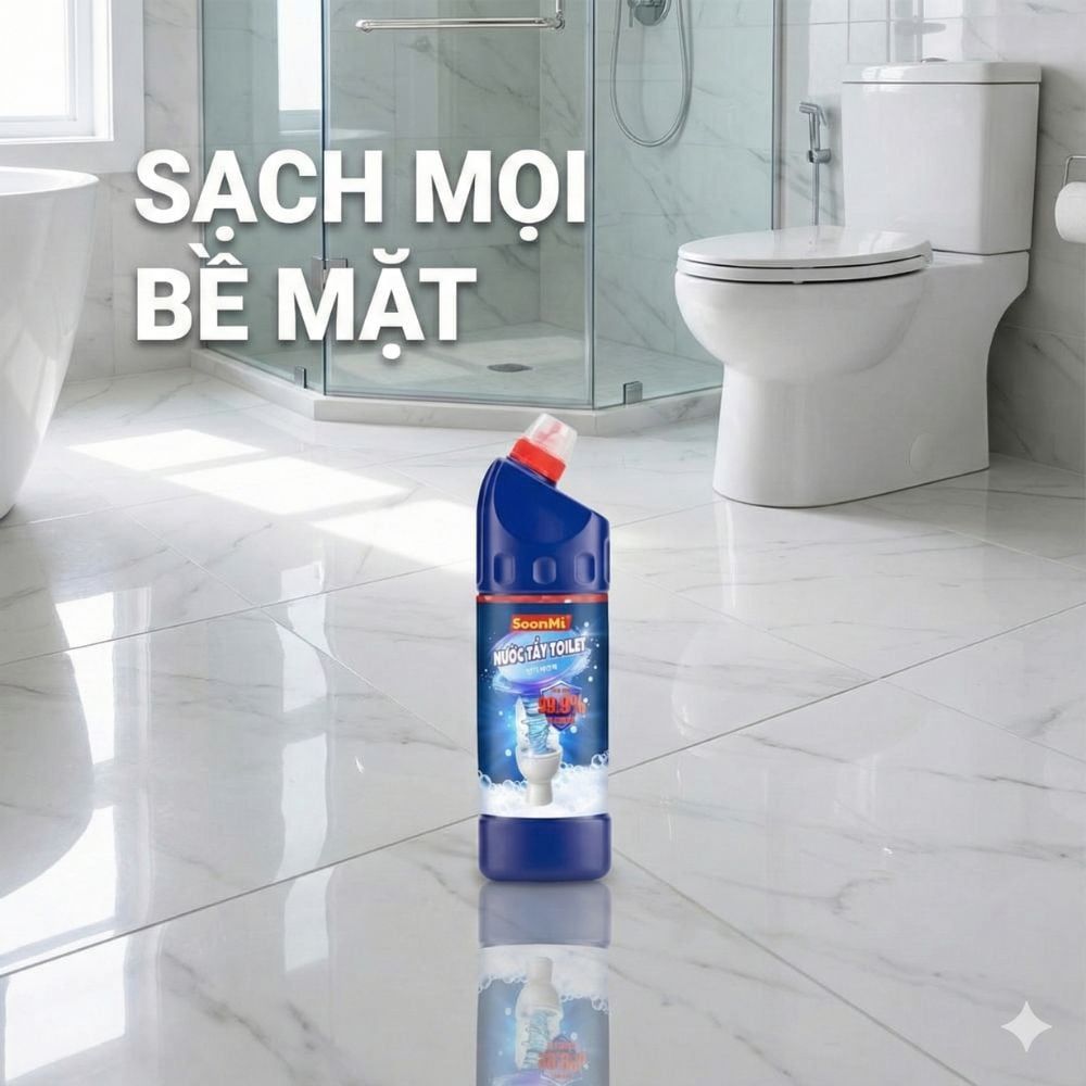 Nước Tẩy Toilet SoonMi 880ml - Diệt 99.9% Vi Khuẩn, Tẩy Sạch Vết Ố Vàng MK