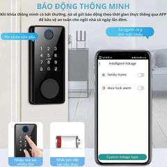 Khóa Cửa Thông Minh Kachi MK44 – Mở Khóa App Tuya + Vân tay + Chìa khóa + Thẻ từ + Mã số