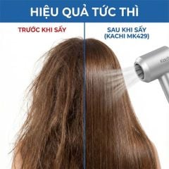 Máy Sấy Tóc Tốc Độ Cao Kachi ION (110.000 vòng/phút) - Sấy Nhanh, Chăm Sóc Tóc Ion Âm, Kiểm Soát Nhiệt NTC