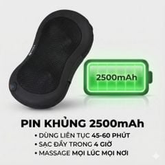 Gối massage không dây Kachi dòng cao cấp MK343 - New