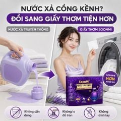 Nước xả cô đặc - Giấy Thơm Quần Áo SoonMi Hương Lavender - Nước Xả Cô Đặc Cho Máy Sấy (Hộp 40 Tờ) MK