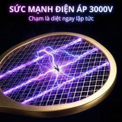 Đèn muỗi có chức năng vợt muỗi Kachi MK386 với đế sạc tích hợp