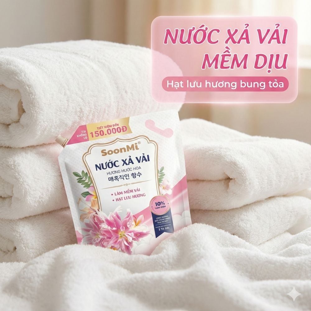 Combo Sạch thơm: Nước giặt + Nước xả + Nước lau sàn Tặng thêm nước rửa chén