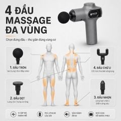 Máy massage cầm tay Kachi MK377 với 9 cấp độ rung