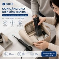 COMBO chăm sóc răng miệng toàn diện: bàn chải điện làm sạch bề mặt răng + tăm nước làm sạch kẽ răng