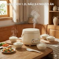 Nồi cơm điện 1.2L Mishio MK387