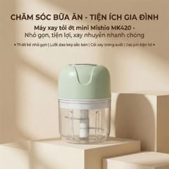 Máy Xay Tỏi Ớt Mini Chạy Pin Mishio MK420