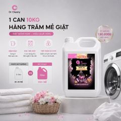 Nước xả Dr Cleany 10KG (Đen) - Lưu Hương Lâu, Mềm Vải | Chuyên Dụng Giặt Ủi MK
