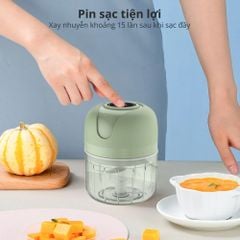 Máy Xay Tỏi Ớt Mini Chạy Pin Mishio MK420