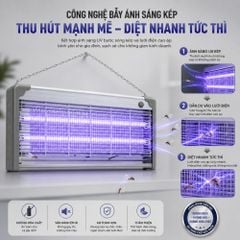 ĐÈN BẮT MUỖI VÀ DIỆT CÔN TRÙNG CAO CẤP KACHI (MODEL MK457 / MK458 / MK459 / MK460) – CÔNG NGHỆ BẪY ÁNH SÁNG KÉP DUAL LIGHT TRAP, AN TOÀN TUYỆT ĐỐI