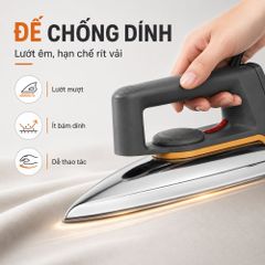 Bàn ủi khô Kachi MK423 1000W - Là phẳng mọi nếp nhăn, an toàn cho mọi loại vải