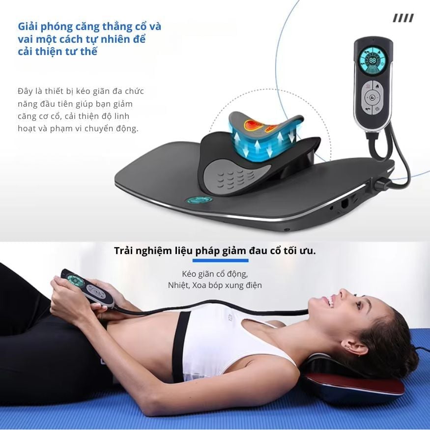 Máy Trị Liệu Cổ Vai Gáy Kachi MK426 - Giải Pháp Giảm Đau Mỏi, Phục Hồi Cột Sống Cổ Tại Nhà