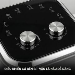 Nồi chiên không dầu 6L Mishio MK408 – Màu Xám Sang Trọng, Bảo Hành 24 Tháng