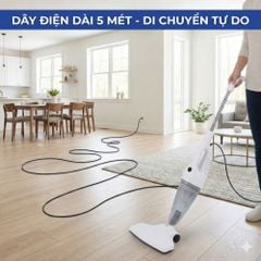 Máy Hút Bụi Cầm Tay Kachi MK438 600W - Lực Hút Mạnh Mẽ, Thiết Kế Linh Hoạt, Sạch Mọi Ngóc Ngách