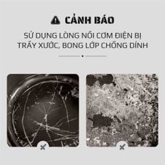 Nồi Cơm Điện Lòng Sứ 1.8Lít Mishio MK402 Không Bong Tróc Men Chống Dính Tự Nhiên