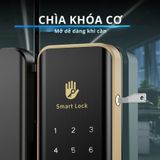  Khóa Cửa Thông Minh Kachi MK45 cho cửa không có khung như cửa kính, cửa gỗ trượt – Mở Khóa App + Vân tay + Chìa khóa + Thẻ từ + Mã số 