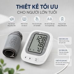 Máy đo huyết áp bắp tay Kachi JN-163B MK | Trợ lý AI đọc kết quả tiếng Việt | Hỗ trợ người cao tuổi mắt kém