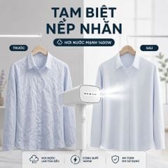 Bàn ủi hơi nước cầm tay Kachi MK464 1400W | Ủi nhanh, nhỏ gọn