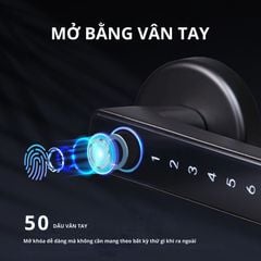 Khóa Cửa Thông Minh Kachi MK43 – Mở Khóa App Tuya + Vân tay + Chìa khóa + Mã số