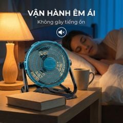 Quạt Để Bàn Tích Điện Kachi MK443 – Gió Turbo Mạnh Mẽ, Xoay 360 Độ, Thiết Kế Di Động Đa Năng