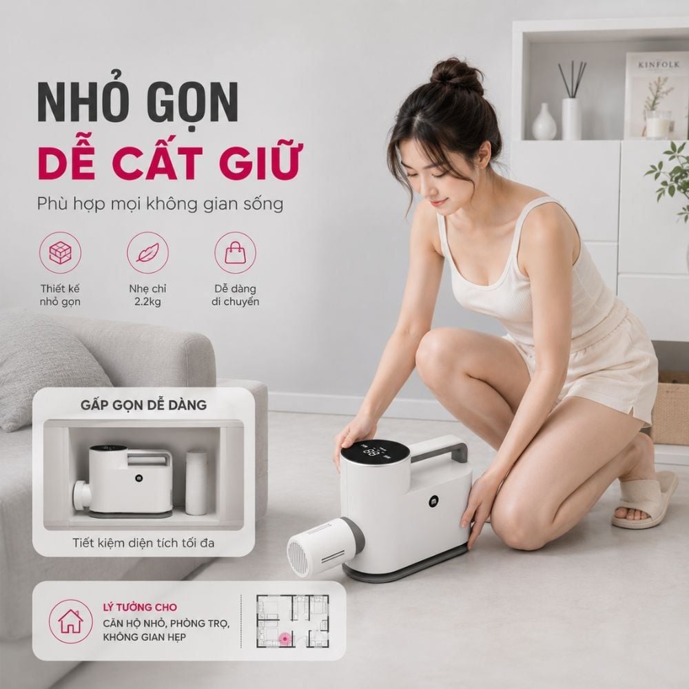 Máy Sấy Quần Áo UV Mishio MK308 – Sấy Khô, Khử Mùi, Hỗ Trợ Khử Khuẩn Cho Cả Gia Đình