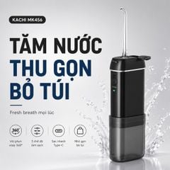 Máy Tăm Nước Không Dây Kachi MK456 – Giải Pháp Chăm Sóc Răng Miệng Nhỏ Gọn Bỏ Túi Dễ Dàng