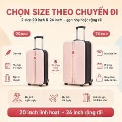 Vali Du Lịch Xếp Gọn MK356 24 Inch – Gọn Khi Cất, Tiện Khi Đi