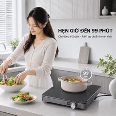 Bếp Từ Đơn Mishio MK448 Công Suất 2000W - Mặt Kính Kanger Hạng A