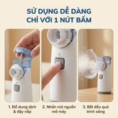 Máy Xông Khí Dung Cầm Tay Kachi YS35: Giải Pháp Hô Hấp Linh Hoạt Mọi Lúc, Mọi Nơi
