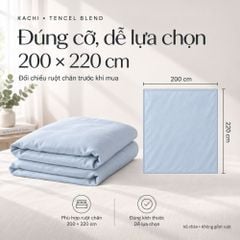 Vỏ chăn Kachi Tencel Blend 200 × 220 cm MK479 – 4 màu tùy chọn