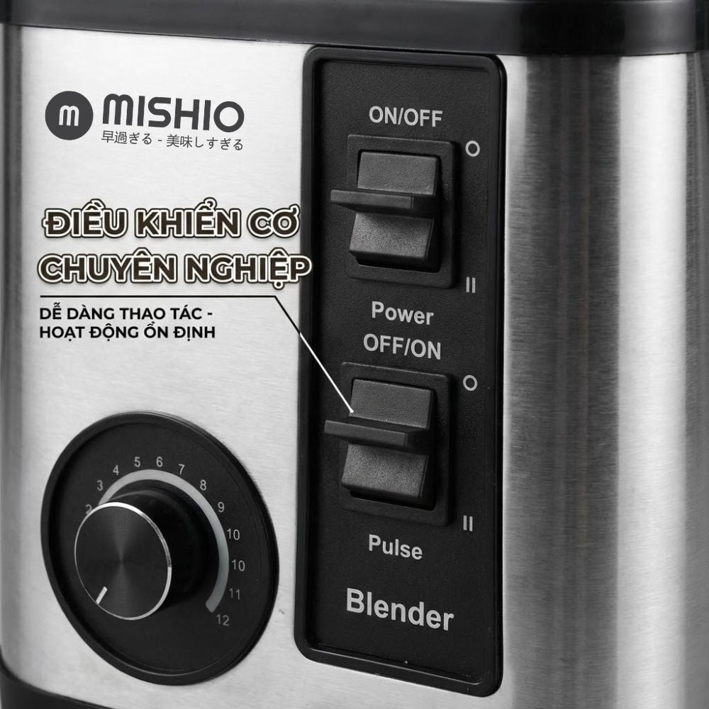 Máy Xay Sinh Tố Công Nghiệp Đa Năng Mishio MK446 (3.0L) - Công Suất 800W