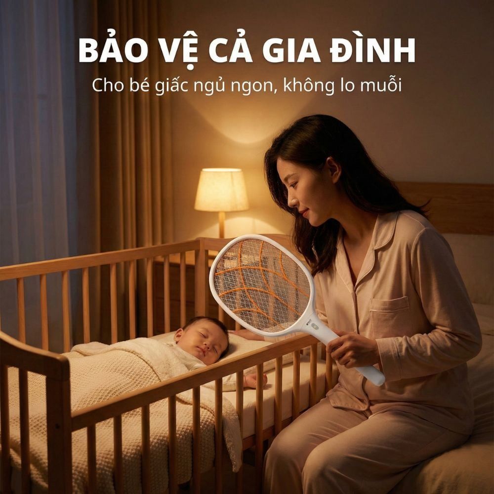 Vợt muỗi Kachi MK