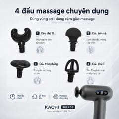Súng Massage Cầm Tay Kachi MK454 – Giải Pháp Thư Giãn Cơ Chuyên Sâu & Thông Minh