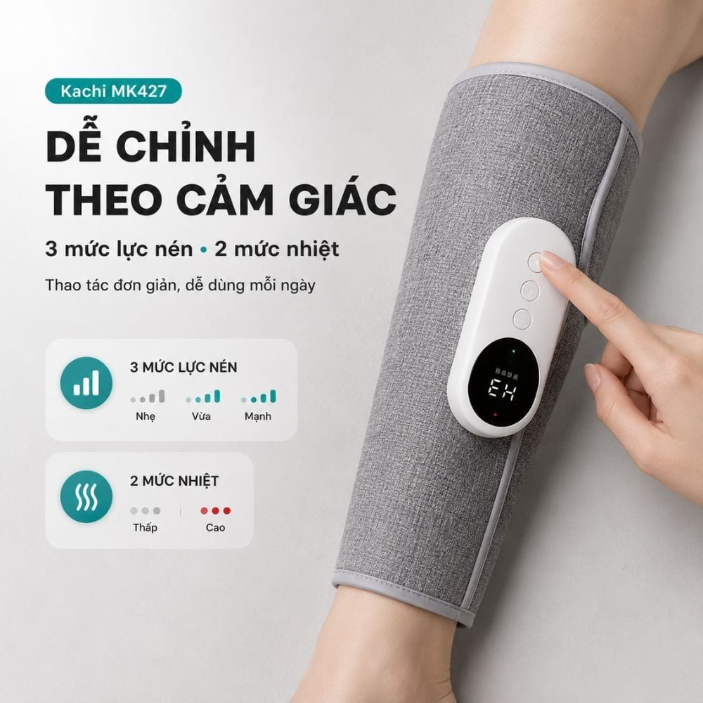 Máy Massage Chân Không Dây Kachi MK427: Giải Pháp Toàn Diện Cho Đôi Chân Khỏe Mạnh