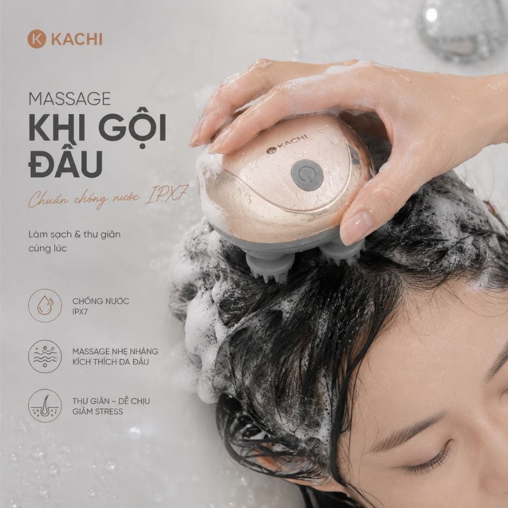Hình ảnh chi tiết: Máy Massage Đầu Không Dây Kachi MK399 – Giải Pháp Thư Giãn Hiệu Quả Cho Người Bận Rộn