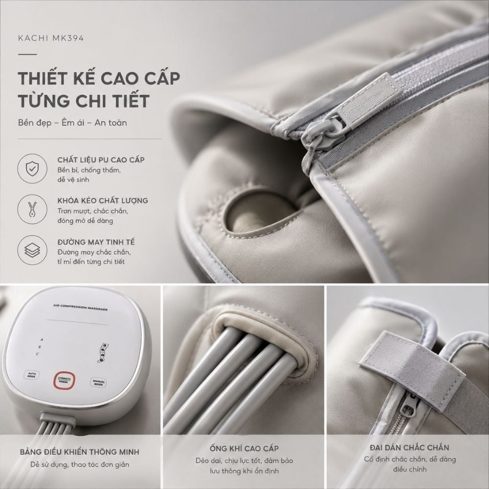 Máy nén ép trị liệu suy giãn tĩnh mạch chân Kachi MK394