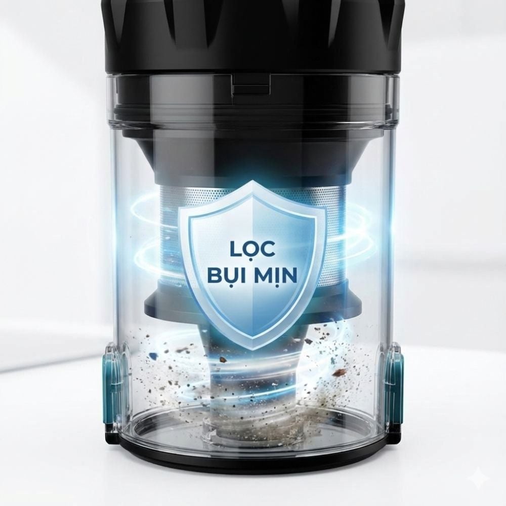 Máy Hút Bụi Cầm Tay Kachi MK439 – Lực Hút Mạnh 15.000Pa, Gọn Nhẹ, Hiệu Quả Tối Ưu